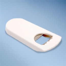 Flaschenöffner, weiß Plastik