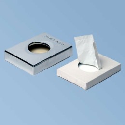 Hygienic wall dispenser, chrome