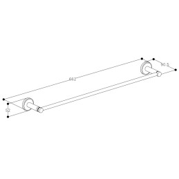 Rätiku puu/hoidja 60 cm