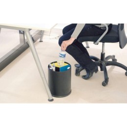 Prügikorv 13L, must, 3 eemaldatavat sisekorvi