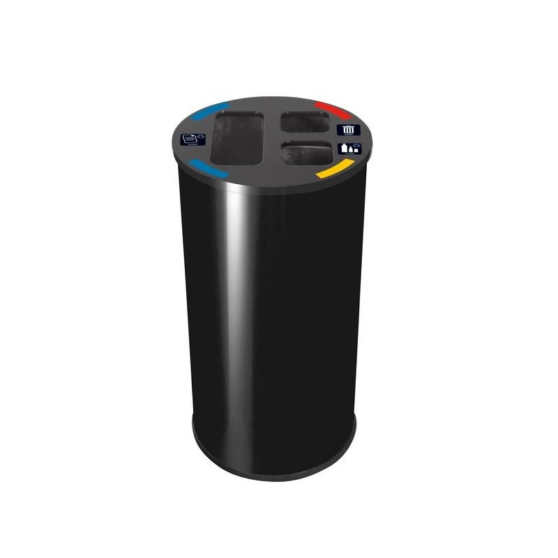 Prügi sorteerimiseks prügikorv 60L, 3 sisekorvi