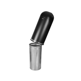 Prügikast ümar 52 L, must