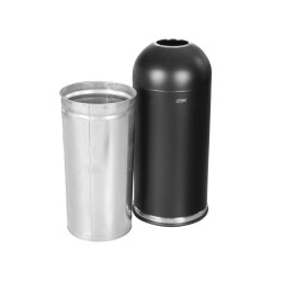 Prügikast ümar 52 L, must