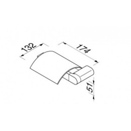 Держатель туалетной бумаги с крышкой