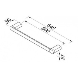 Rätiku puu/hoidja, 60 cm Geesa