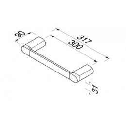 Haaramis käsipuu, 30 cm Geesa