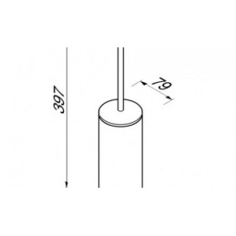 WC hari + hoidja, eraldi seisev Geesa