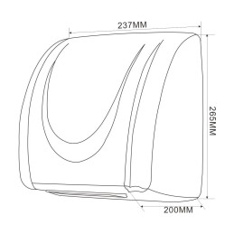 Kätekuivati 2100 W, valge