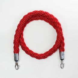 Piirdeköis põim. punane 1,5m (hõbe konks)