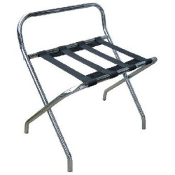 Metallist kroomitud kohvrialus seljatoega