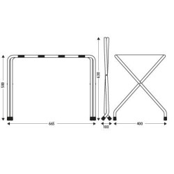 Metallist kroomitud kohvrialus (kuldne)