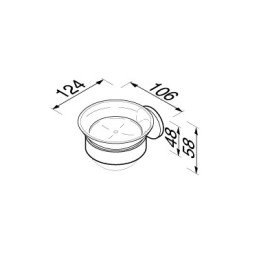 Seebi hoidja, klaasist alusega Geesa