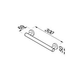 Haaramis käsipuu 30 cm Geesa