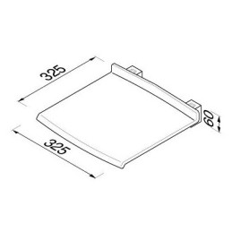 Shower seat foldable Geesa
