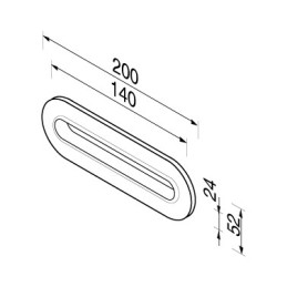 Pabersalvrätikute hoidja (seina süvendatud) Geesa