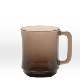 Tumepruun läbipaistev kruus 31 cl, purunemiskindel