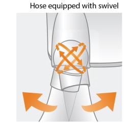 Juukseföön voolikuga, 1000 W, valge
