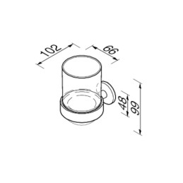 Klaasihoidja koos klaasiga Geesa