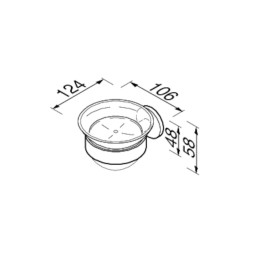 Seebi hoidja, klaasist alusega Geesa