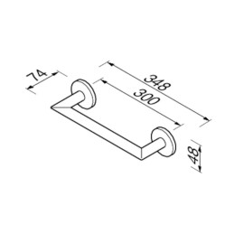 Grab rail 30 cm Geesa