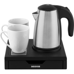 Veekeetja komplekt 600 ml, must