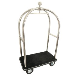 Kohvrikäru hõbedane, must vaip