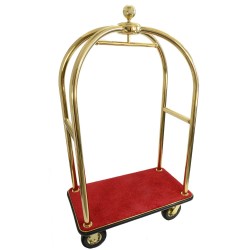 Kohvrikäru kuldne, punane vaip