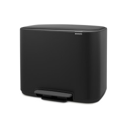 BO prügikast, 3 x 11L, matt must, 3 sisekorvi