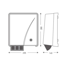 Ujula juukseföön, 2600 W, seina peale valge