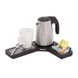 L-kujuline tervituskandik Compact, must