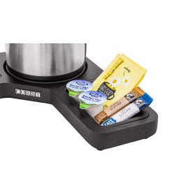 L-kujuline tervituskandik Compact, must