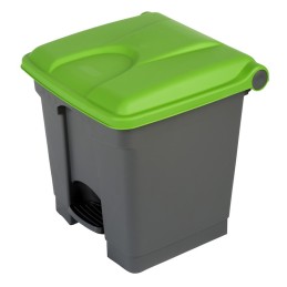 Plastik pedaaliga prügikast 30L, hall