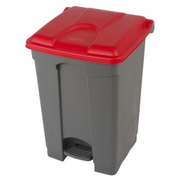 Plastik pedaaliga prügikast 45L, hall