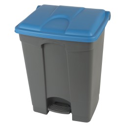 Plastik pedaaliga prügikast 70L, hall