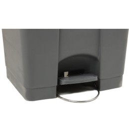 Plastik pedaaliga prügikast 90L, hall