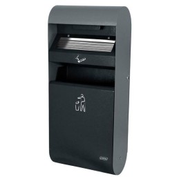 Prügikast-tuhatoos 14L+3L õue, tumehall