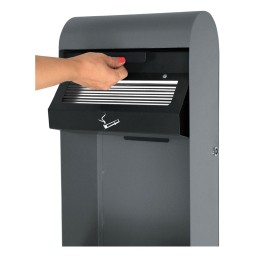 Prügikast-tuhatoos 14L+3L õue, tumehall