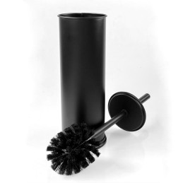 WC hari + hoidja, eraldi seisev, must