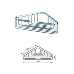 Pudeļu/sūkļu turētājs, stūra modelis, liels Geesa