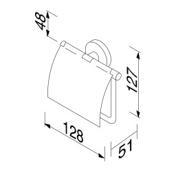 Держатель туалетной бумаги с крышкой