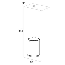 WC hari + hoidja, must hari, eraldi seisev Tiger