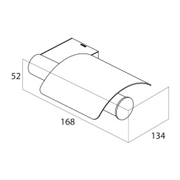 Toilet roll holder with cover Tiger