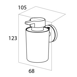 Диспенсер мыла, бутылка 180 мл Тигер