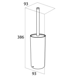 WC hari + hoidja, must hari, eraldi seisev Tiger