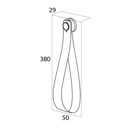 Spare toilet roll holder to the wall, double Tiger