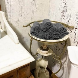 Grey terry towel 30*30 cm