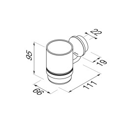 Klaasihoidja koos klaasiga Geesa