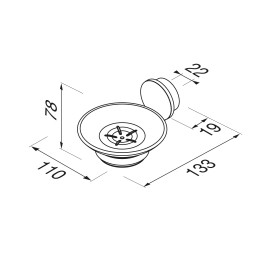 Seebi hoidja, klaasist alusega Geesa