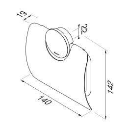 WC paberi hoidja kattega Geesa
