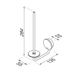 Spare roll holder Geesa